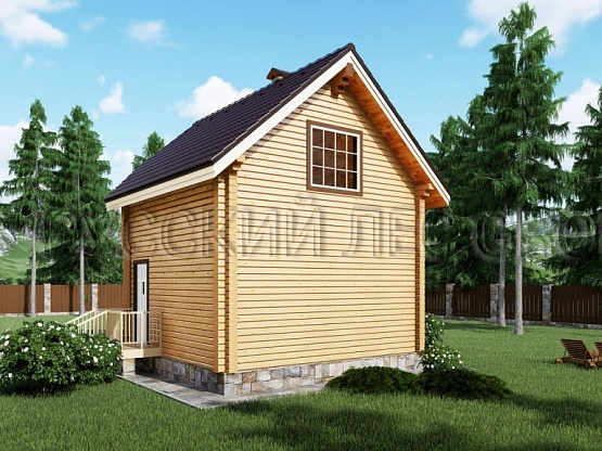 Дом из бруса проект БОГАРД 60,8м2 5,50х6,50