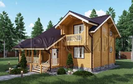 Дом из бруса 11,0 х 11,5, проект - ДАНИЭЛЬ